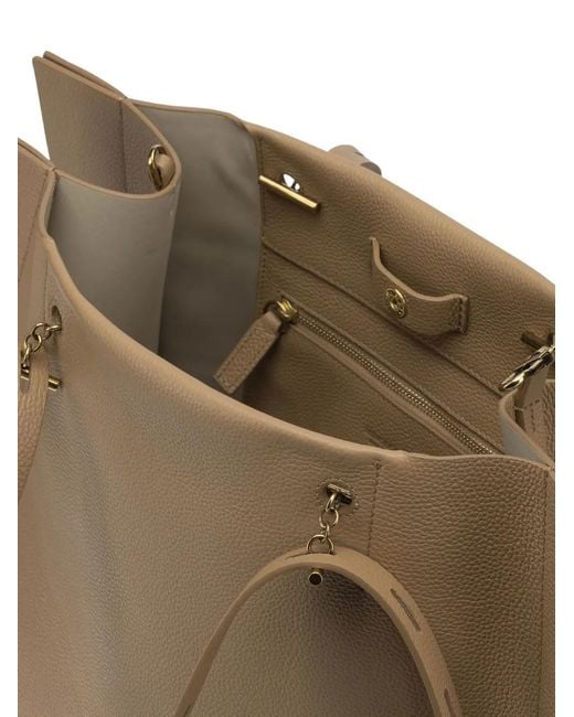 MINOBOSSI Natural Leather Tote Bag