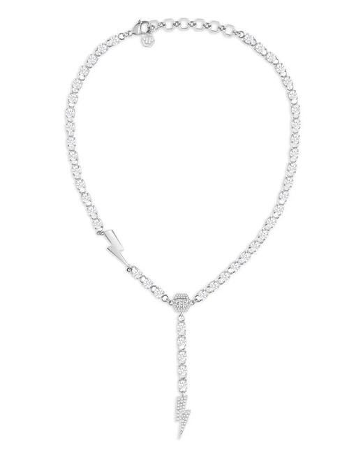 Philipp Plein White Thunder Lady Necklace