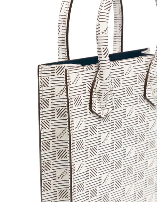 Sac Cabas Suite Junior En Cuir Moreau en coloris White