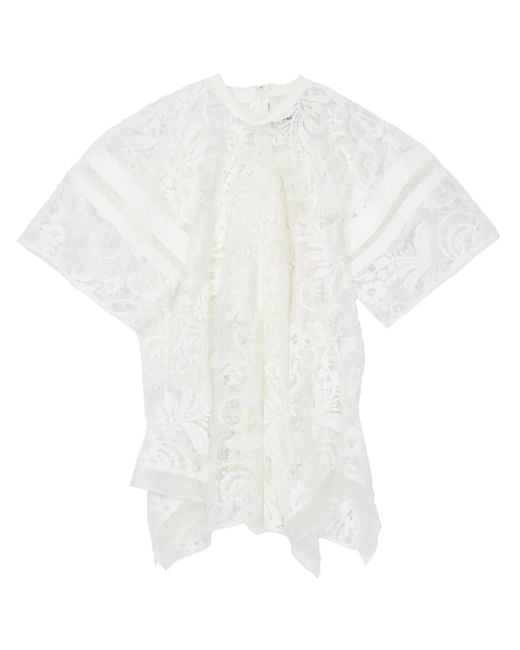 3.1 Phillip Lim Kanten Blouse in het White