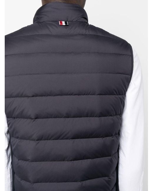 Thom Browne Blue Down-feather Padded Gilet for men