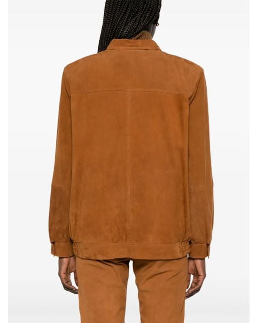 Blazé Milano Brown Cleo Bomber Jacket