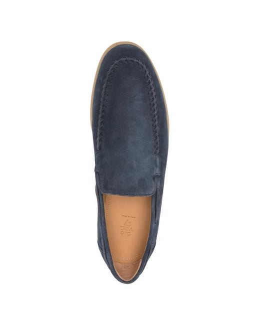 Eleventy Blue Braided-Detail Loafers for men