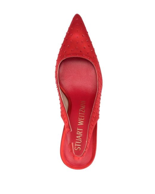 Stuart Weitzman Red Say Pumps