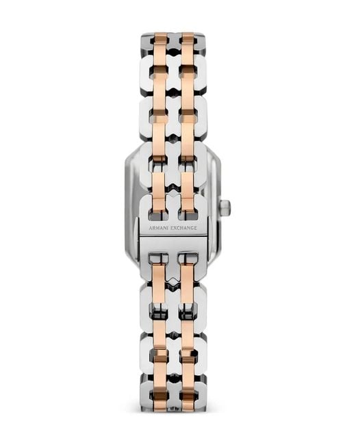 ARMANI EXCHANGE White Rectangular-Shape 27Mm Watch