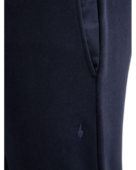 Trussardi Blue Elasticated-Cuff Trousers for men