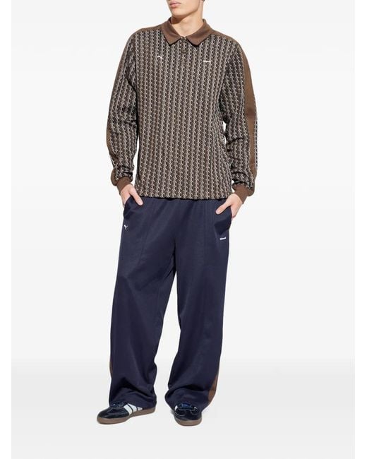 PUMA Blue X Jjjjound Stripe-Detail Track Pants for men