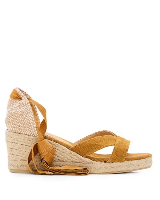 Castaner Natural Espadrille-Sandalen mit Wedge