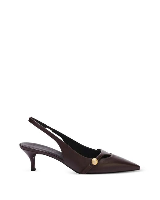 Furla White Sfera Slingback Pumps