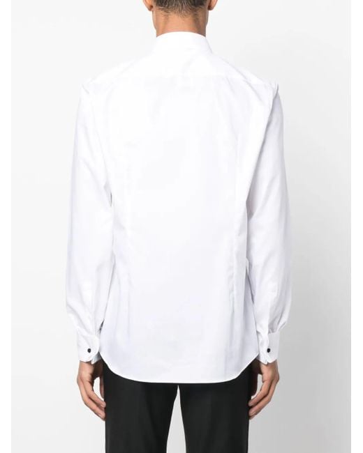 Boss White Slim-Fit Dress Shirt for men