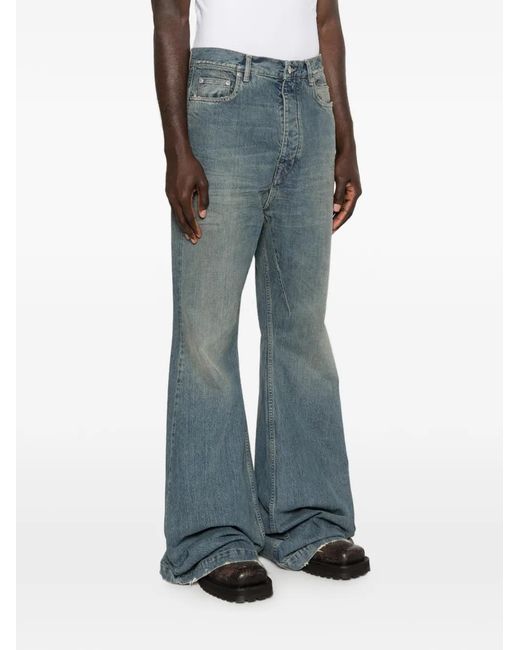 Rick Owens Bolan Bootcut Jeans in Blue for Men | Lyst