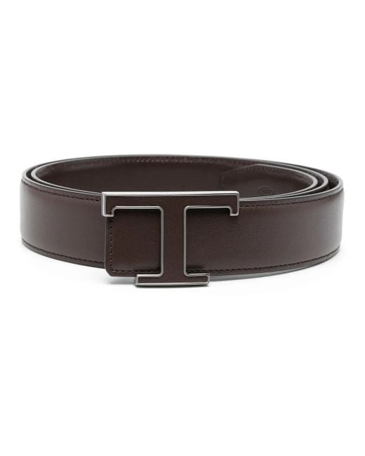 Tod's Riem Met Logogesp in het Brown voor heren