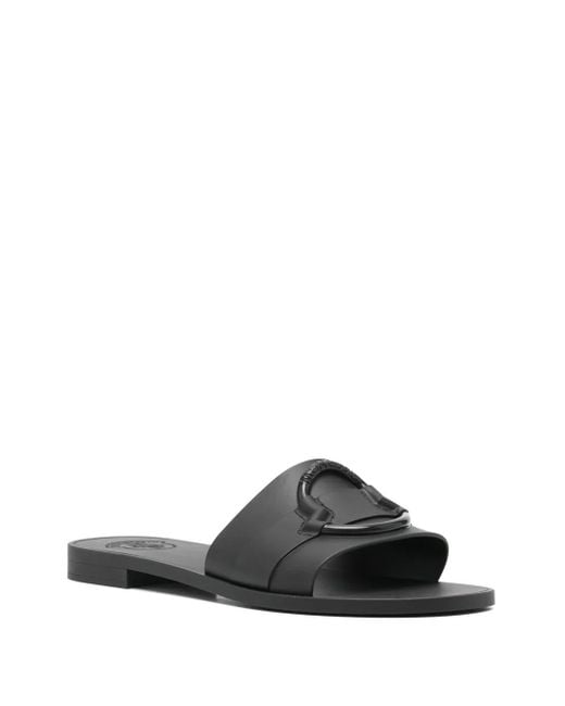 Moncler White Mon Slides