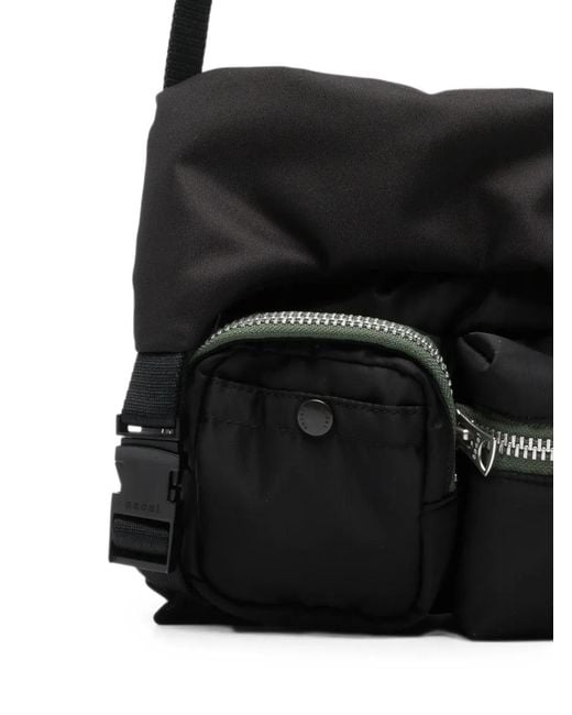 Sacai Black Multi-Pocket Cross Body Bag