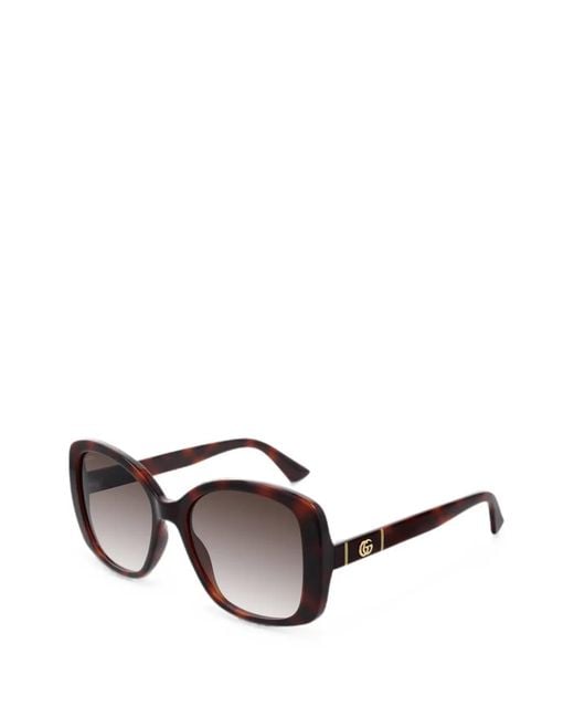 Gucci Brown Square-Frame Sunglasses
