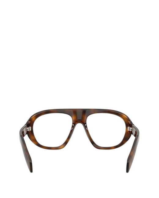 Prada Black Pilot-Frame Sunglasses