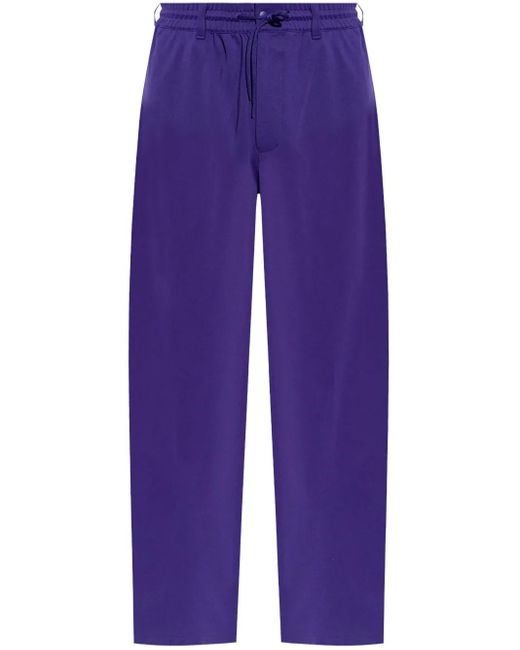 Y-3 Blue Logo Sweatpants for men