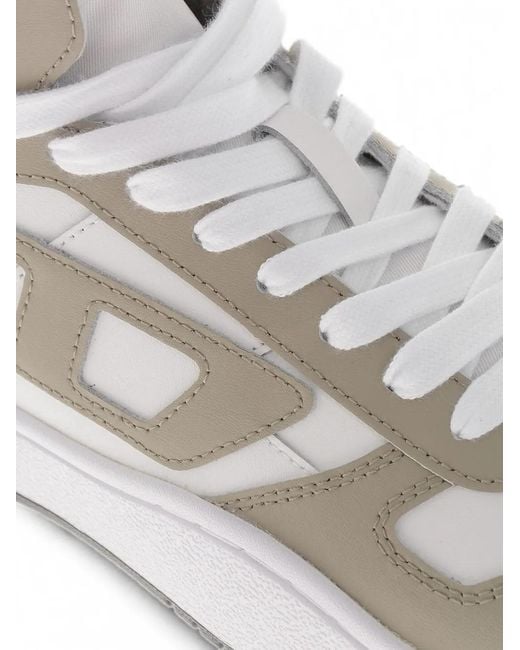 DIESEL White S-Ukiyo V2 High-Top Sneakers for men