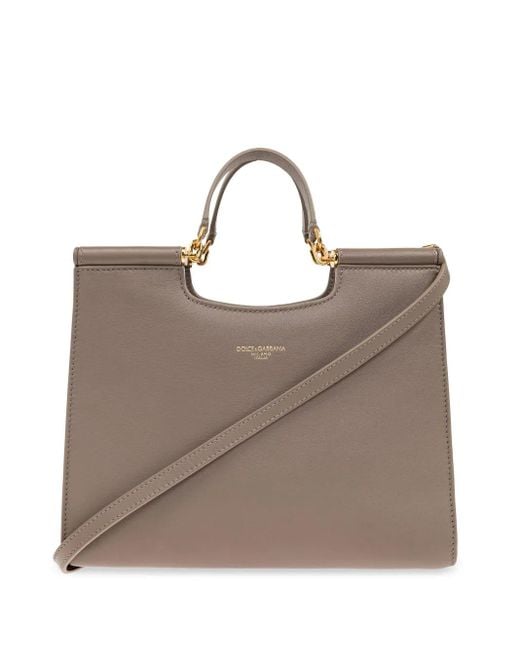 Dolce & Gabbana Brown Kleine Sicily Handtasche