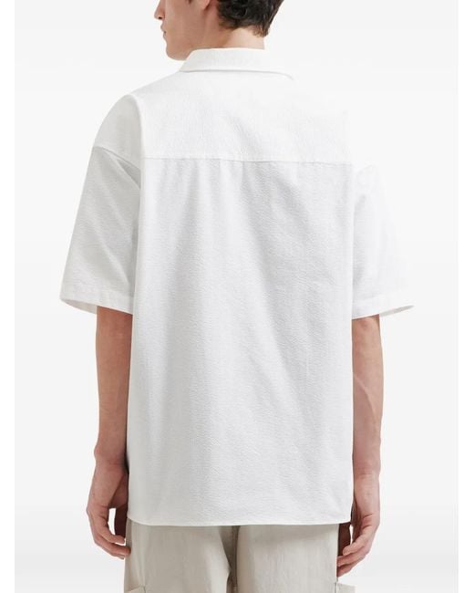 Izzue White Pockets Shirt for men