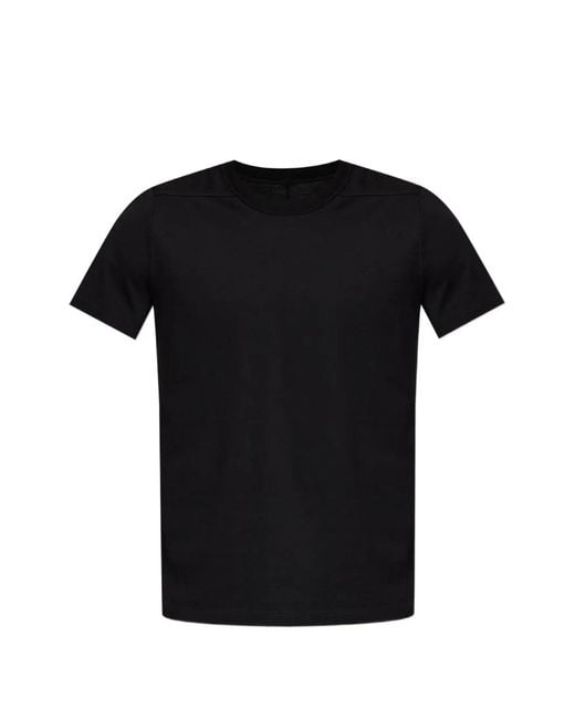 Rick Owens Black Short-Sleeve T-Shirt for men