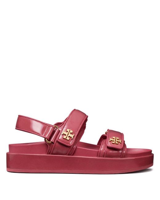 Tory Burch Red Kira Patent-leather Sandals