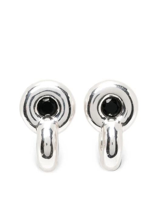 Uncommon Matters White Infinity Crystal-Embellished Earrings