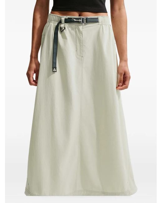 Falda Midi Smith Summit Con Cinturón Nike de color White
