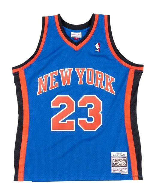Mitchell & Ness Blue X Nba New York Knicks 98-99 Marcus Camby Swingman Tank Top for men