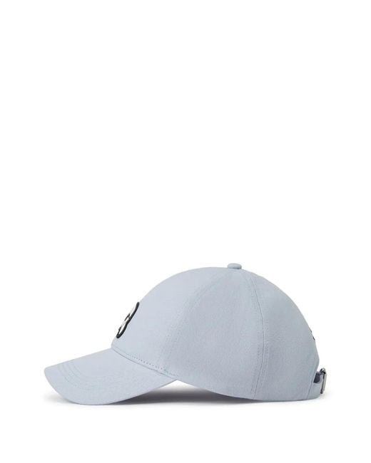 Karl Lagerfeld White Baseballkappe Mit Ikon-Patch