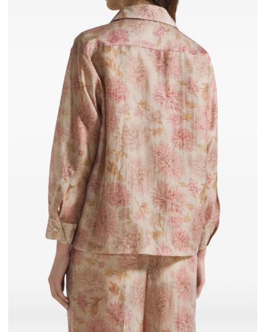 Seventy Pink Floral Print Jacket