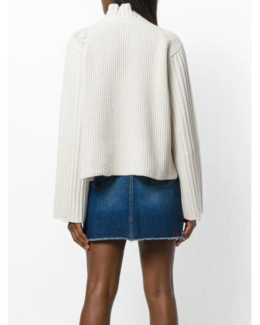 Golden Goose Deluxe Brand White Malia High Neck Sweater