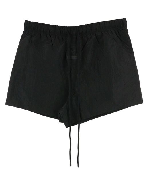 Fear Of God Black Logo-appliqué Shorts for men