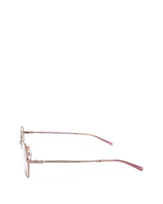 Marc Jacobs White Geometric-Frame Glasses