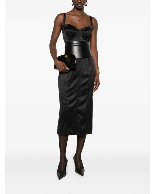 Dolce & Gabbana Black Midi Dress