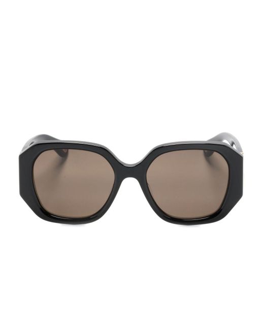 Chloé Black Marcie Oversize-frame Sunglasses
