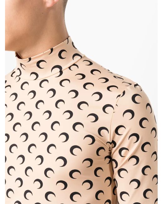 MARINE SERRE Top Met Print in het Natural voor heren