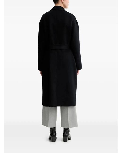 Marc O' Polo Black Double-Breasted Coat
