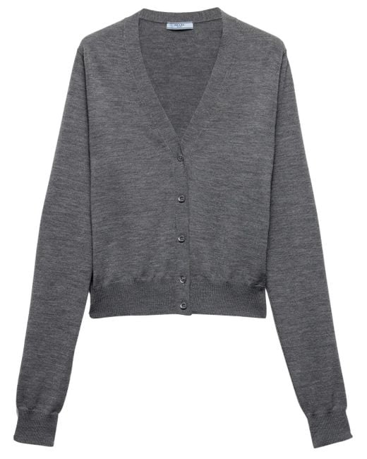 Prada Wollen Vest in het Gray