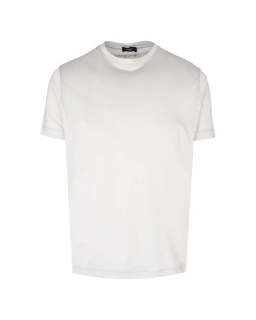 Tombolini White Crew-Neck Short-Sleeve T-Shirt for men