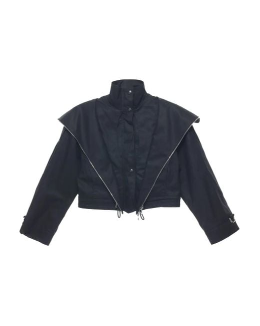 Kiko Kostadinov Erro フーデッド ドローストリングジャケット Blue