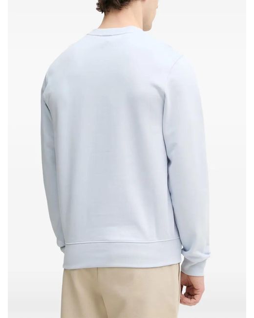 Lacoste Blue Embossed Logo-Patch Sweater