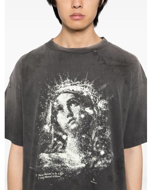 T-Shirt À Imprimé Graphique SAINT Mxxxxxx pour homme en coloris Black