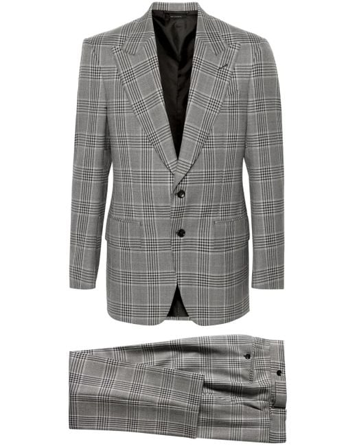 Tom Ford Gray O'Connor Checked Wool Suit for men