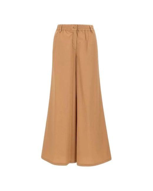 Pantalon Palazzo À Ceinture Kaos en coloris Natural