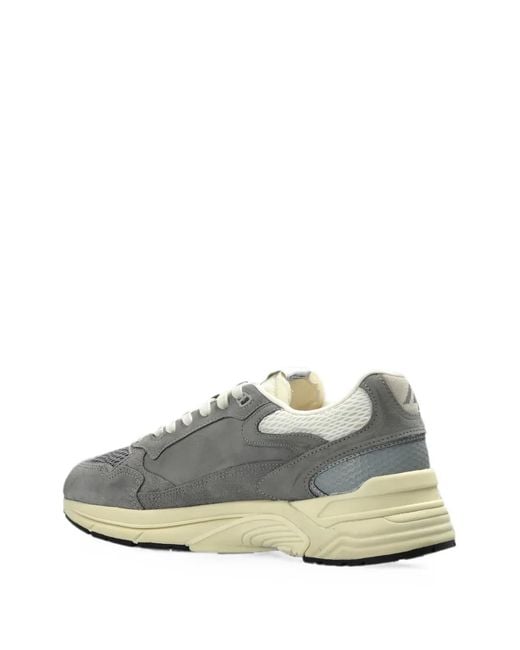 Autry White Hyperway Panelled Sneakers for men