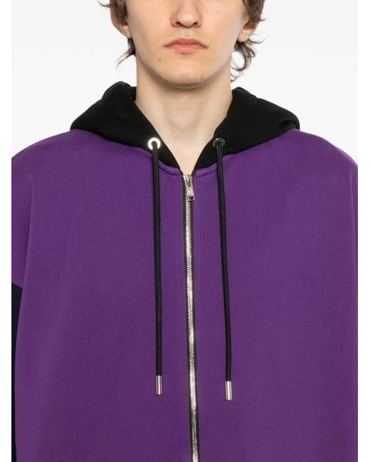 Mastermind Japan Purple Colour-Block Hoodie for men