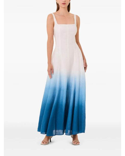 nicholas blue lace dress Nicholas Geo Floral Lace Strapless Dress