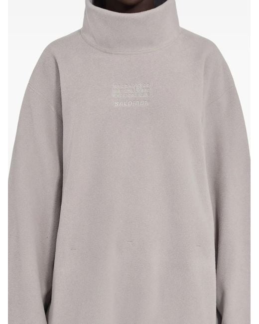 MM6 MAISON MARGIELA X SALOMON ドローストリング ロングTシャツ Gray