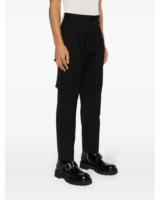 DSquared² Black Wool Trousers for men